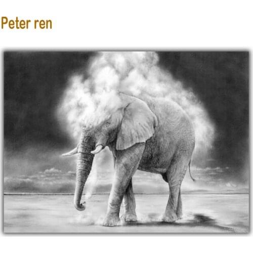 Diy Diamond painting animal full Diamond embroidery elephant Water spray 3D square Diamond mosaic Handmade Furniture decorations