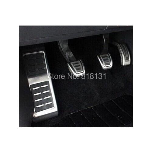 For 2015 LHD Octavia A7 Stainless Steel Manual Transmission MT Pedal cover (Include Footrest+Gas+Clutch+Brake Pedal)