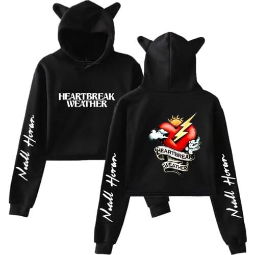 Rapper Niall Horan Hoodie Women Creative Cat ears Hooded Women Niall Horan Sweatshirt Hoody Kpop Sexy Girls Clothes