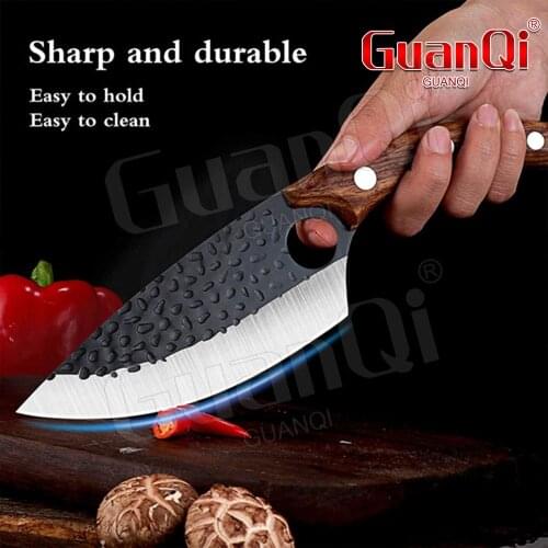 Handmade Boning Kitchen Knife Fishing Filleting Knives Stainless Steel Meat Cleaver Outdoor Camping Butcher Knife Cooking Tools
