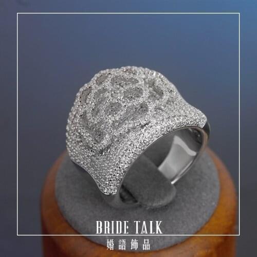 Bride Talk Famous Jewelry Brand Women Finger Ring Cubic Zirconia Romantic Wedding Bridal Rings Jewelry High Quality Best Gift