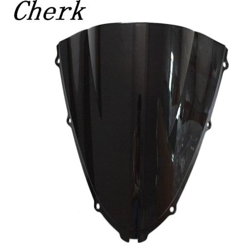 New Motorcycle Black Double Bubble Windscreen Windshield Shield for Kawasaki Ninja ZX14R 2006-2016 15