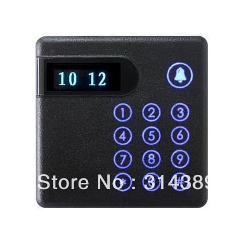 New 13.56Mhz MF1 compatible wiegand26 12V LCD display pincode keypad KO Knock out box reader