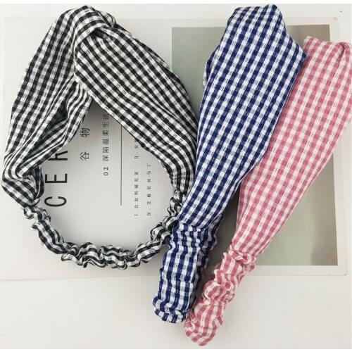 The new garden cross hair band with cotton cloth art hair band Wash face headband