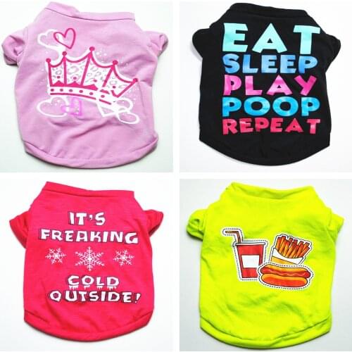 Pet Dog Clothes Christmas Costume Cute Cartoon Clothes For Small Dog Cloth Costume Dress Xmas apparel for Kitty Dogs