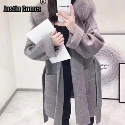 High Quality Elegant Ladies Cashmere Wool Coat Female Loose Fashion Cute Winter Coat Women New Autumn Thickness Warm Casual Coat