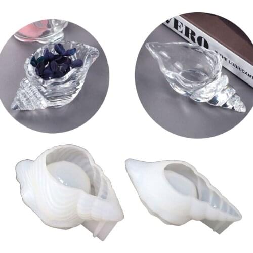 3Pcs Conch Elephant Shape Beauty Sponge Rack Mold Kit Makp Up Egg Stand Moulds Epoxy Resin Mold Art Tools dropshipping