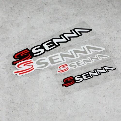 NO.S176 F1 Racing Driver Senna Commemorative Sticker Reflective Car Stickers and Decals Motorcycle Motorbike Stickers