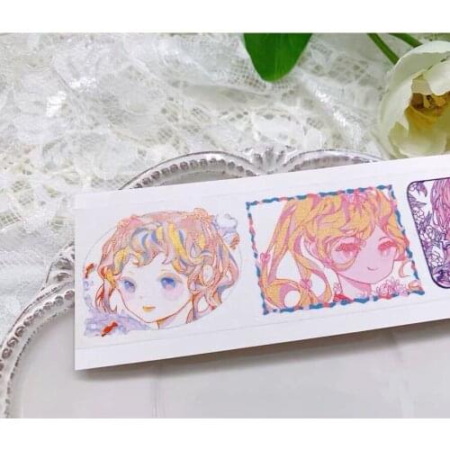 Fairy Dreamy Girl Washi Tapes Bullet Journal Masking Tape Adhesive Tape DIY Scrapbooking Washi Stickers