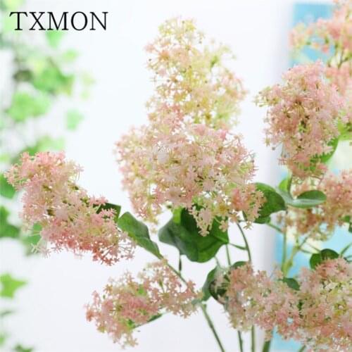 Artificial Flower 2 Wildflowers Plastic Evening Mist Flowers Home Decoration Wedding Arrangement Fake Flowers Simulation Plant