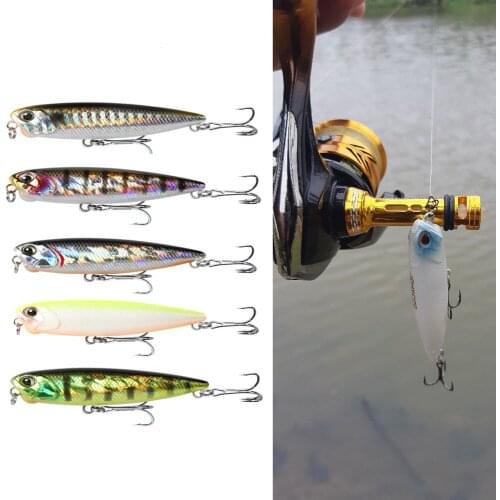WAVES New Topwater Fishing Pencil Lure 6.5cm 5.5g Surface Jerkbait Floating Pencil Bait Hard Whopper Popper Stickbait Leurre de