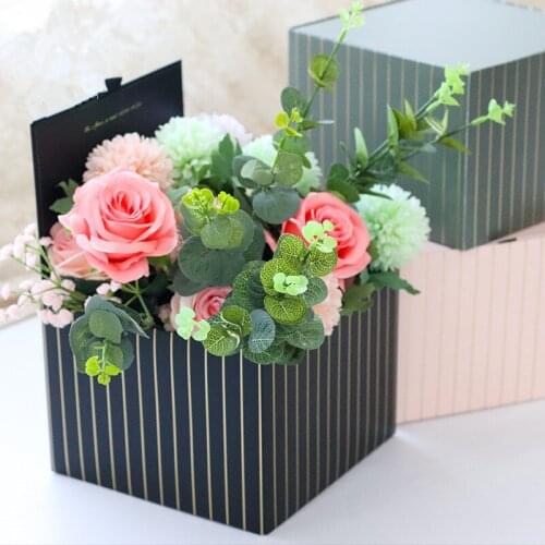 High-end Foldable Flower Gift Boxes Square Gift Packaging Boxes