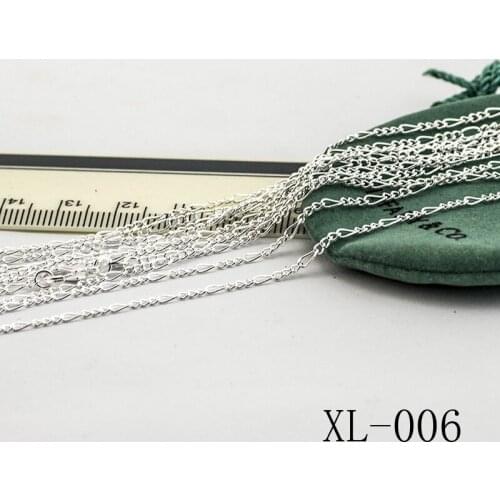 WalerV 5pc 3. 2MM Wide Long Chain 16-30INCH Necklace Wholesale Fashion Jewelry Plated Figaro Necklace Men Women Gift
