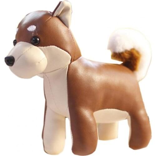 Vivid Plush Keychain Lovely Exquisite Workmanship Cartoon Animal PU Dog Plush Keychain for Ornament Multifunctional Bag Keychain