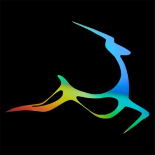 Funny Art Jumping Gazelle Deer Fashion Vinyl Wall Home Glass Window Door Car Sticker Motorcycle Decals