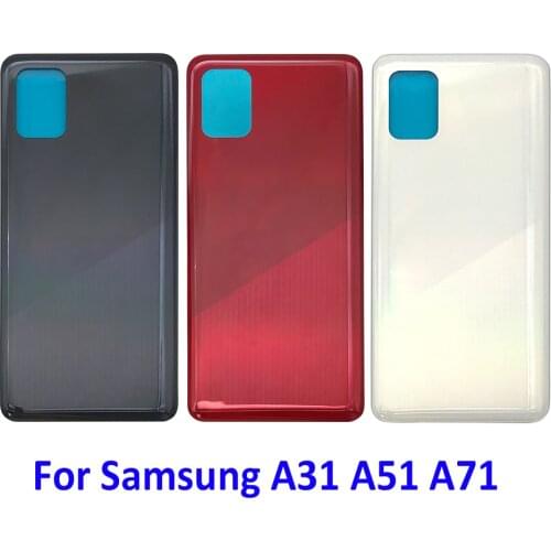 A315 A515 A715 Back Glass Battery Cover Rear Door Housing Spare Parts For Samsung Galaxy A31 A51 A71 Back battery Cover Case