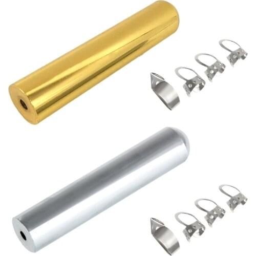 1 Set Metal Hard Plated Finger Slide Stainless Steel Guitar Slides with Picks for Electric Acoustic Guitar Bass Parts