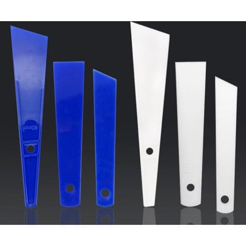 1pc White/blue Plastic Leather Scraper Gluing Gumming Board DIY Handmade Sewing Leather Tool Apply Glue Sheet Leather Accessorie