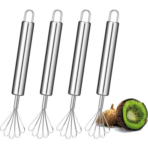 4Pcs Stainless Steel Coconut Shaver Kitchen Gadgets Fruit Tool Seafood Accessories Multifunction Fish Clean Scales Tool
