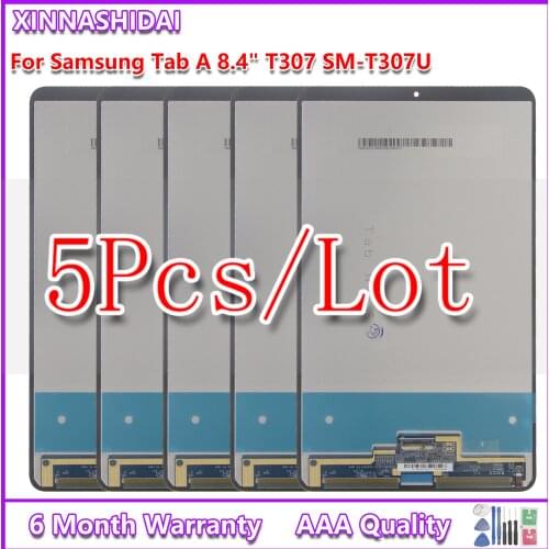 5pcs/For Samsung Galaxy Tab A7 Lite T220 T225 LCD Display Touch Screen Digitizer Replacement With Adhesive