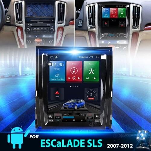 2din Android 10 Radio For Cadillac Escalade SLS 2007 - 2012 Car Auto Vertical Screen GPS navigation Multimedia Video Player