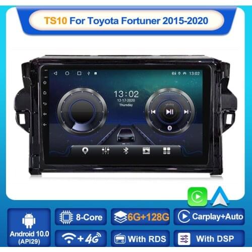 MEKEDE TS10 For Toyota Fortuner 2 2015-2020 Car Radio Multimedia Video Player Navigation stereo GPS Android 10 No 2din 2 din dvd