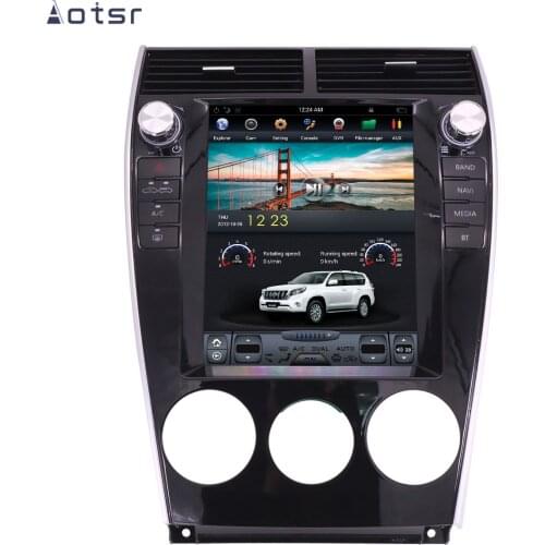 AOTSR Tesla Style 1 Din Android 8 PX6 Car Player For Mazda 6 2002 - 2015 Car Radio Coche GPS Navigation DSP CarPlay Autostereo