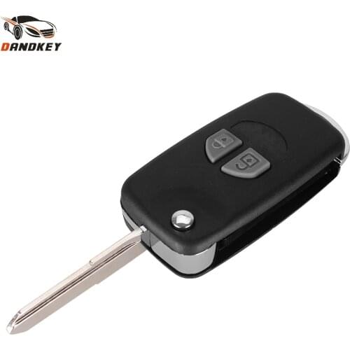 Dandkey NEW 2 BUTTON FLIP KEY CASE UPGRADE FOR SUZUKI SWIFT GRAND VITARA ALTO REMOTE KEY key shell