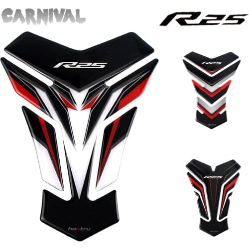 For Yamaha YZF-R25 R25 Tankpad 3D resin tank pad protector for motorcycle sticker