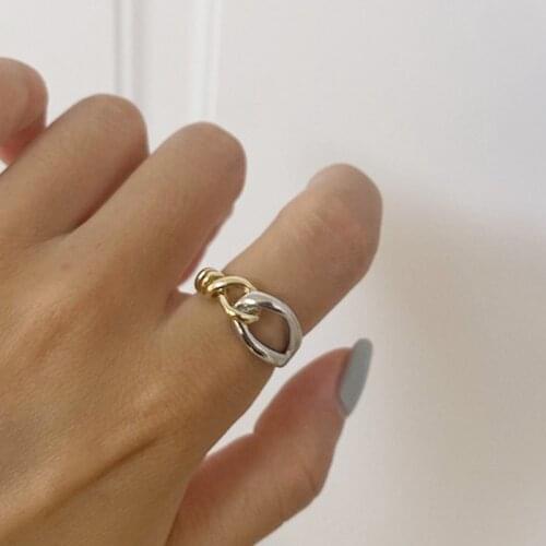 New Gold Hit Color Rings for Women Girls Gothic Mix-color Circle Cross Ring Wedding Party Jewelry Finger Accessories anillos