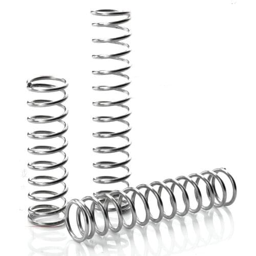 5Pcs 1.5mm Wire Diameter 11mm Outside Diameter 15mm-50mm Length stainless steel Compression Pressure Spring
