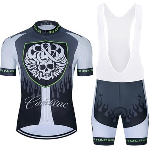 ROCK RACING 2021 summer cycling suit MTB breathable and quick-drying cycling suit Ropa Ciclismo men short Maillot bib pants suit
