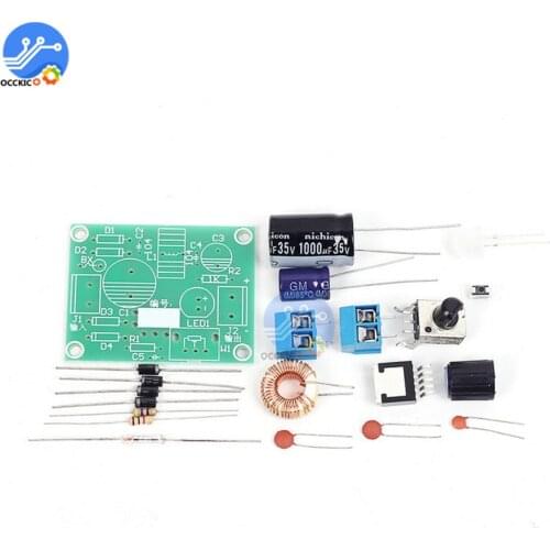 LM2596 Voltage Step Down Power Supply DIY Kit 3.2V-40V to 1.23V-35V Adjustable Power Stabilizer