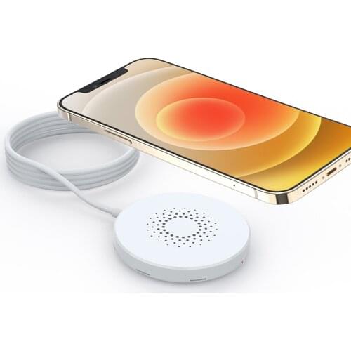 Esorun Magnetic Wireless Charger, Fast Wireless Charging Pad with Type C Port, Compatible with iPhone 12/12 Mini/12 Pro/Max