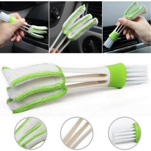 Multifunction 2 In 1 Detailing Brush for Car Air Conditioner Outlet Gap Cleaning Tool Car Window Cleaning Keyboard Washing Brush