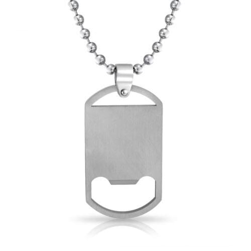 Low price Mens Stainless Steel Bottle Opener Dog Tag hot sales custom metal bottle opener popular custom metal bottle opener