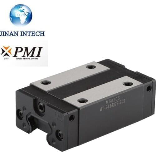 Taiwan PMI type 15mm width linear guide bearing carriage MS series square pillow slider block MSB15S