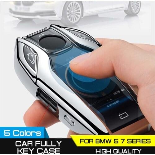 LED Display TPU for BMW 5 7 series G11 G12 G30 G31 G32 i8 I12 I15 G01 X3 G02 X4 G05 X5 G07 X7 Car Full Key Case Key Cover Case