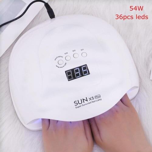 Nail Dryer Machine 54W UV LED Nail Lamp for All Type Gel Nails Varnish Curing Lamp LCD Display Auto Sensoring Lamp for Nails