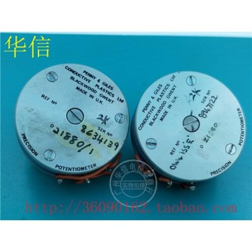 [VK] Used UK UK CONOUCTIVE D21880 conductive plastic potentiometer 2K 360 degree Promise rotation switch