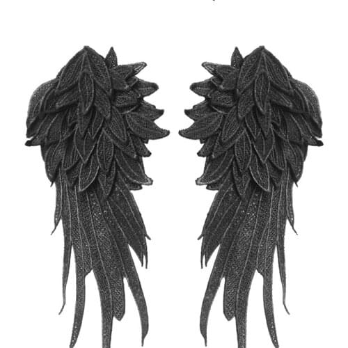 Good quality fabric wings stickers,Embroidery Wings patches,Clothing accessories,2PCS/lot