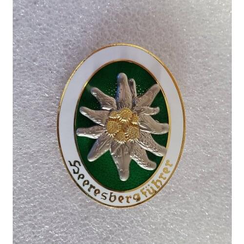 TOP quality WW2 German Medal Army ELITE Edelweiss Mountain Troops BADGE COPY COIN