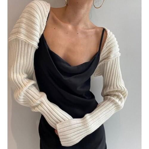 Ladies White Knitting Long Sleeve Shawl Sweater Fashion Casual All-match England Streetwear Female Cardigans Sweater Outerwear
