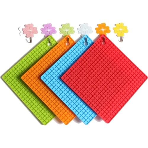 1PC New Non-slip Silicone Table Placemat Cup Coaster Heat Resistant Pot Holder Kitchen Accessories LB 301