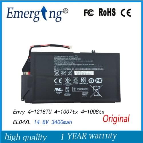 14.8V New Original Laptop Battery for HP Envy TouchSmart 4 akku EL04XL 681879-541 HSTNN-UB3R HSTNN-IB3R