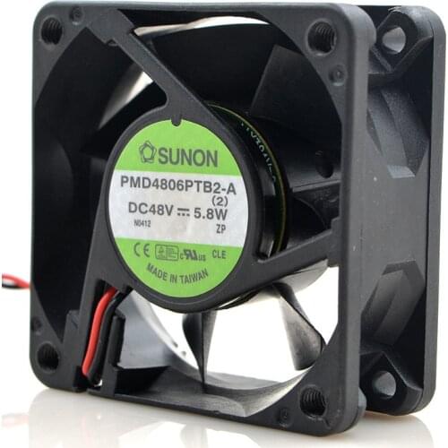 FOR SUNON PMD4806PTB2-A 6025 48V 5.8W 6CM 2-wire cooling fan