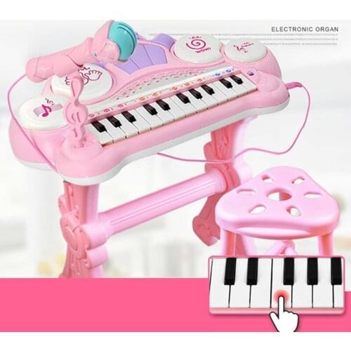 24 Keys Electronic Keyboard Piano Organ Toy Multifunctional Kids Educational Toy Gift Children Musical Instrument