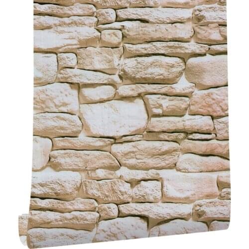 3D Stone Brick Wall Stickers Paper Bedroom Headboard Renovation Wallpaper Scratch Proof Home Decor Sticker Embossing Decals