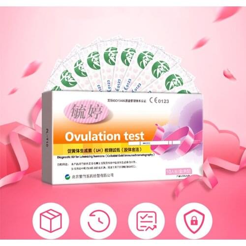 50 PCS Digital Ovulation Test Strips Kit LH High Sensitive Fertility Predictor Rapid Testing Sticks Accurate 99% Women Urine Cup