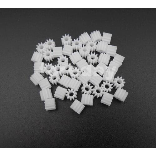 50PCS X NEW Plastic Spur Gear (102.5A) 0.5 Modulus Aperture 2.5mm Tight DIY T=10 Gears 0.5M 10T Height 5MM 50PCS/LOT * FD157X50